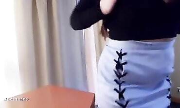 POV Brunette Squirts With Vibrator During Role Play Session