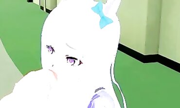 Mejiro McQueen Rooftop POV Blowjob