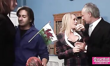 Office Foursome: Emma Butt, Paige Ashley, Ben Dover & Tony James