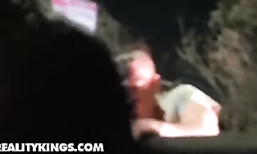 Romi Rain Takes a Rough Public Gangbang