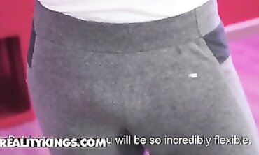 Alyssia Ken Squirts in Yoga Leggings with Ken