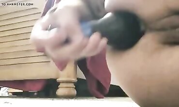 Hairy MILF Takes Deep Anal From POV