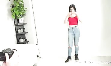 Czech Amateur Casting: Rough Blowjob and Handjob Audition