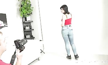 Czech Amateur Casting: Rough Blowjob and Handjob Audition