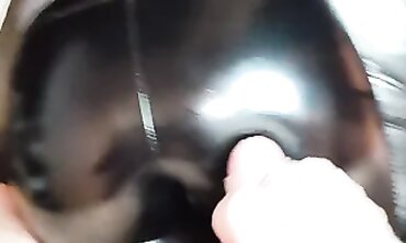 POV Massage: Cumshot in African Leather Pants
