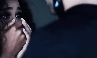 Ebony Brunette Invites Delivery Man for Hardcore Sex