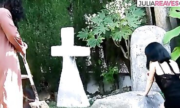 Shaman Takes the Widow to the Cemetery for Rough Sex