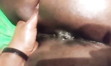 Oiled African BBW Anal Massage to Music