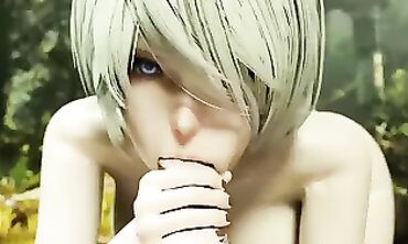 Nier Automata 2B Hentai Compilation with Sound