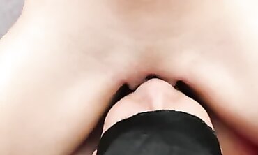 Macro Closeup of Brunette Petite Gash Licking