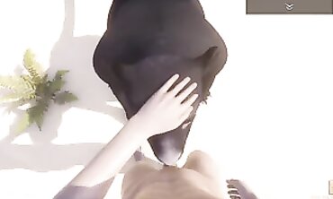POV: Unshaved Panther's Naughty Anal Adventure