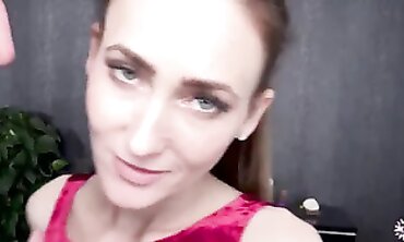 Tall Slender Brunette Kira Parvati Gets Hard Anal and Blowjob POV