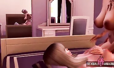 Step-Sister's Fresh Orgy with Sex Toys and Rough Action