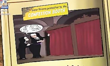Toon Nun Spanks College Girls With Huge Dick In Public Class