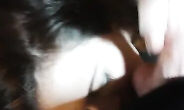 Foolish MILF Tramp Gives Stepdad a Deepthroat Blowjob