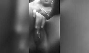 Ebony Stone Squirts While A Random Man Directs Her Solo Play