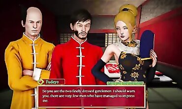Unrighteous Rouge: Fudeyo's Rough Public Threesome