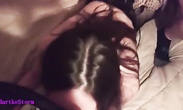 Min's Shared Girlfriend Makes Guy Cum in a Threesome