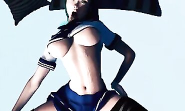 3D Asian Babe With Huge Tits Gets Pounded