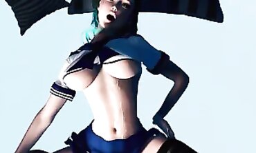3D Asian Babe With Huge Tits Gets Pounded