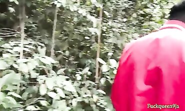 Ebony Threesome: Outdoor Pounding for Prosperity