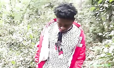 Ebony Threesome: Outdoor Pounding for Prosperity