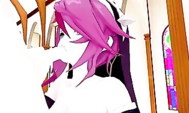 Rosaria Genshin Impact 3D Hentai Trio Action