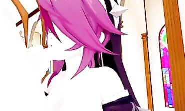Rosaria Genshin Impact 3D Hentai Trio Action