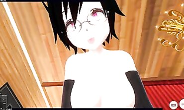 POV Anime Cosplay: Nana Kozuki Rough Sex and Ahegao Finish