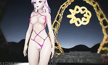 MMD: Misaka Yell Screams on Portal Island Stage