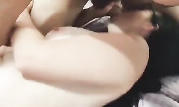 Tiny Brunette Goddess Gangbanged by the Boys
