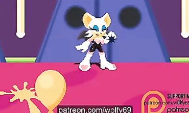 Rouge and Sonic Enjoy Rough Sex in Project X