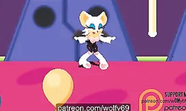 Rouge and Sonic Enjoy Rough Sex in Project X