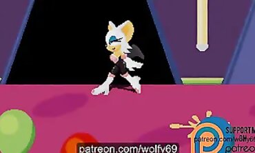 Rouge and Sonic Enjoy Rough Sex in Project X