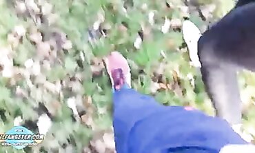 POV Blowjob im Hotelgarten mit Amateur