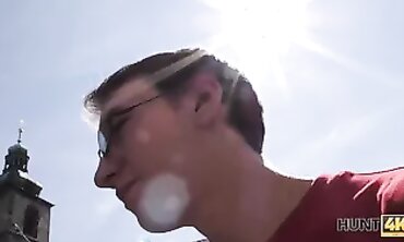 POV: Brunette Pays for Tender Blowjob and Handjob