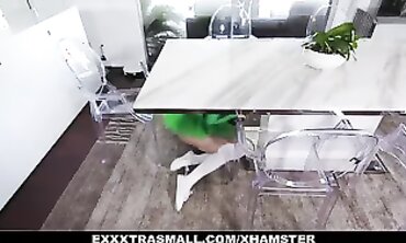 Petite Liv Wild Takes On Her Muscular Step-Brother