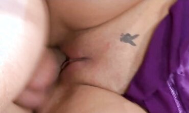 Bitch With Phat Funbags Wanks Her Boy Off On Her Rack