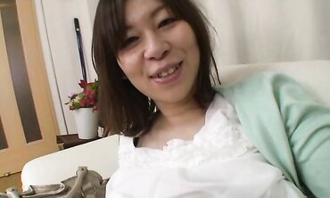 Crazy Japanese cougar Haruko Ogura requests to be plowed
