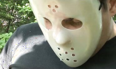 Claudia Rossi Plays Pervy Games With A Hooded Dude In The Forest two