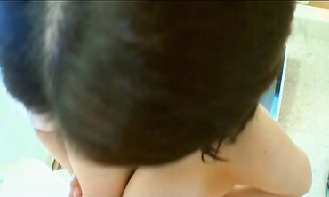 Fantastic dark-haired from Asia Nozomi bj's a dude's dick for a spoonful of jizm