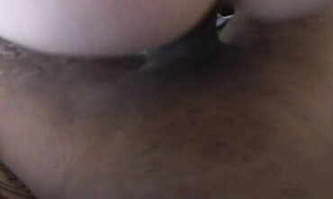 Leah Luv Reaches Back And Guides A Meaty Dark-Hued Salami Into Her Taut Fuckbox