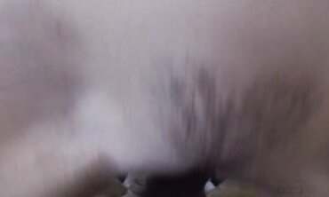Leah Luv Reaches Back And Guides A Meaty Dark-Hued Salami Into Her Taut Fuckbox