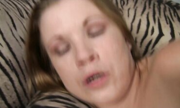 Marleigh Ann Penetrates His Dark-Hued Man-Meat Then Completes Him Off Inbetween Her Mounds