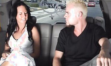Magnificent Black-Haired Fate St. Claire In 3 Input Romp Sesh In Back Of Limo