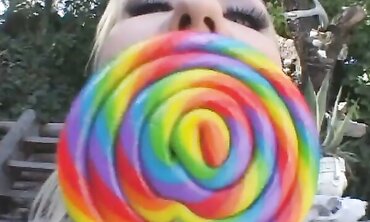 Pallid Damsel Page Loves Some Jummy Candy And Then Some Even Sweeter Fuck-Stick