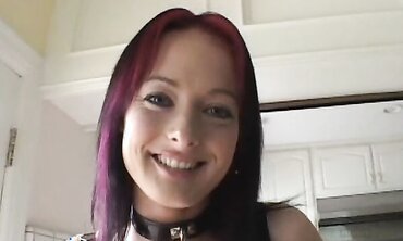 Melissa Lauren Looks Into The Camera As She Munches And Fellates A Ebony Man Rod