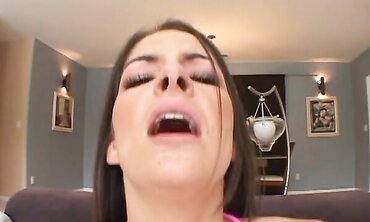Roxxxy Rush Is A Nymphomaniac Cockslut Who Hungers A Double Penetration Three-Way, And Gets It!