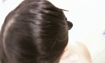 Chinese mature brown-haired Rie Katano came to the boy to quench her hunger for man-meat two