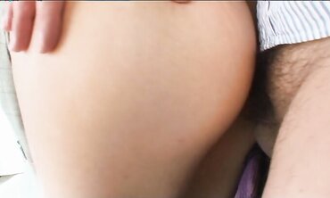 Mature Chinese dark-haired with highly fur covered cooch Makiko Nakane having joy with a dude two